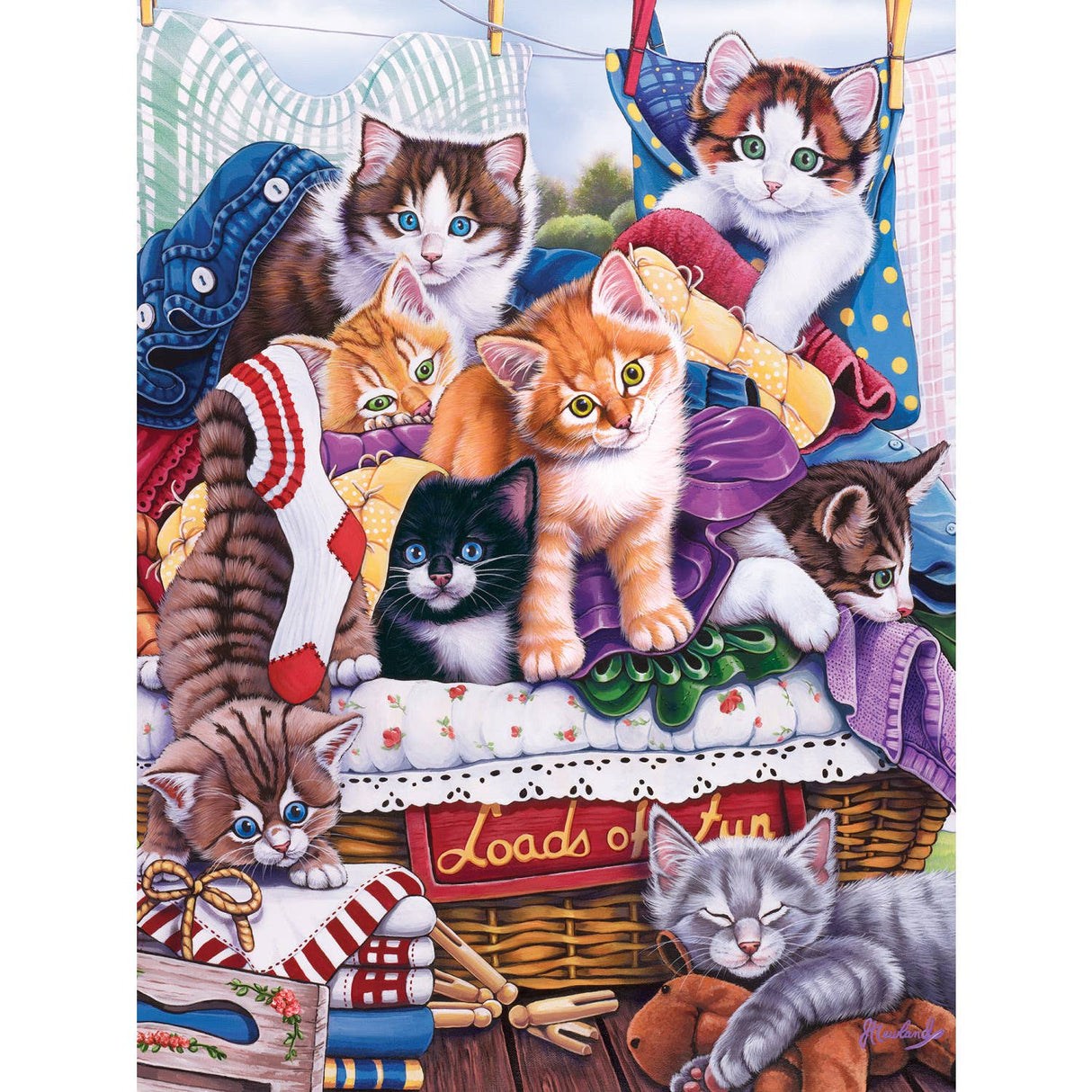 Playful Paws - Loads of Fun 300 Piece EZ Grip Puzzle by MasterPieces - Jigsaw Puzzles - The Puzzle Center -