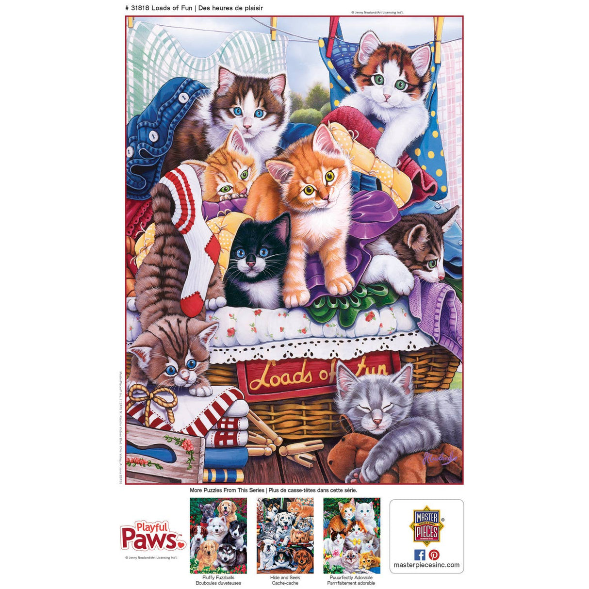 Playful Paws - Loads of Fun 300 Piece EZ Grip Puzzle by MasterPieces -Jigsaw Puzzles - The Puzzle Center -