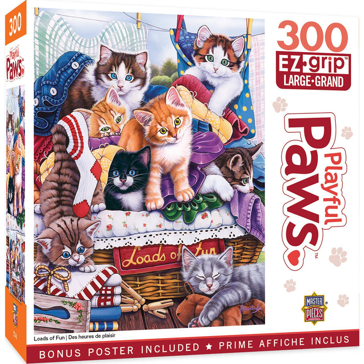 Playful Paws - Loads of Fun 300 Piece EZ Grip Puzzle by MasterPieces - Jigsaw Puzzles - The Puzzle Center -