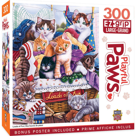 Playful Paws - Loads of Fun 300 Piece EZ Grip Puzzle by MasterPieces - Jigsaw Puzzles - The Puzzle Center -