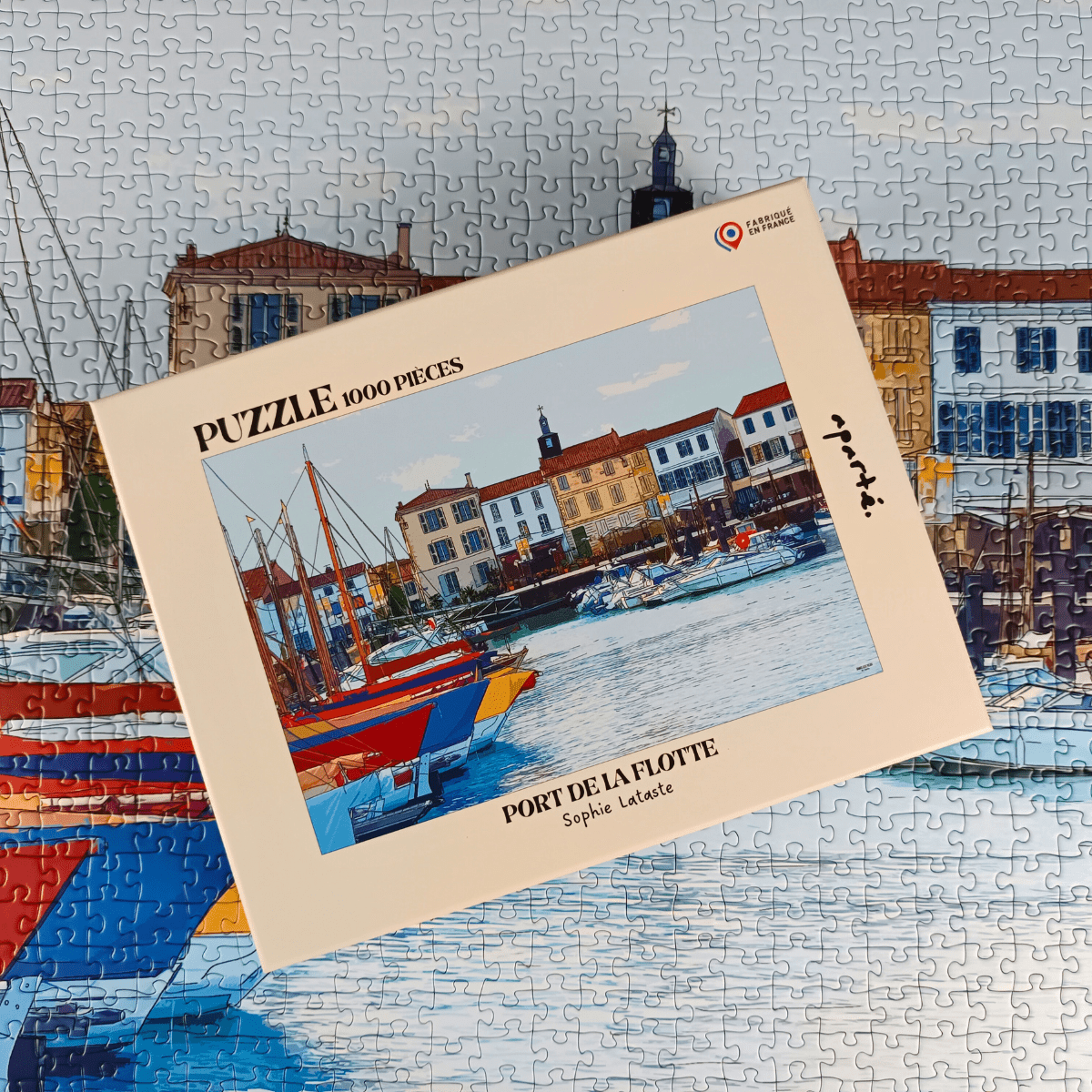 Port of La Flotte 1000 Piece Jigsaw Puzzle | Aparté - Jigsaw Puzzles - The Puzzle Center
