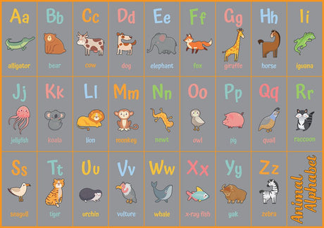 Pre-Order - Animal Alphabet 1000 Piece Jigsaw Puzzle | Yazz - Jigsaw Puzzles - The Puzzle Center