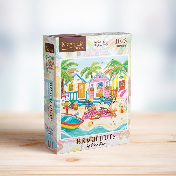Pre-Order - Beach Huts 1023 Piece Jigsaw Puzzle | Magnolia - Jigsaw Puzzles - The Puzzle Center