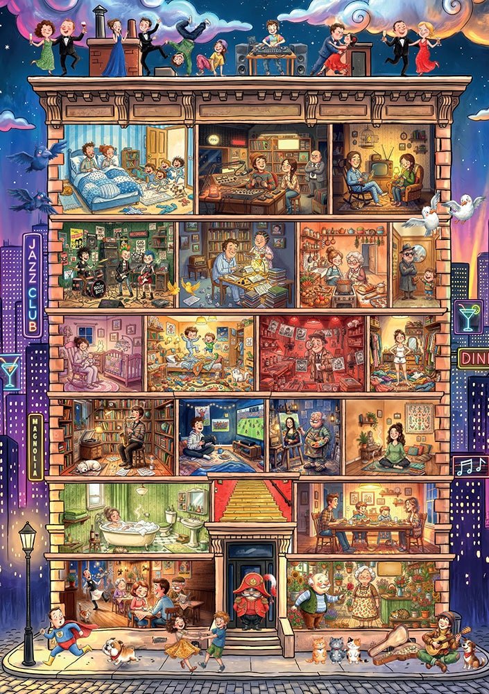 Pre-Order - Happy Lives 1000 Piece Jigsaw Puzzle | Magnolia - Jigsaw Puzzles - The Puzzle Center