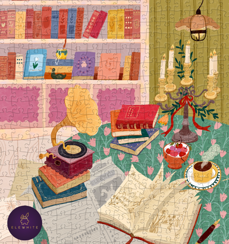 Pre-Order - Lamplight Reverie 500 Piece Jigsaw Puzzle| Elewhite - Jigsaw Puzzle - The Puzzle Center