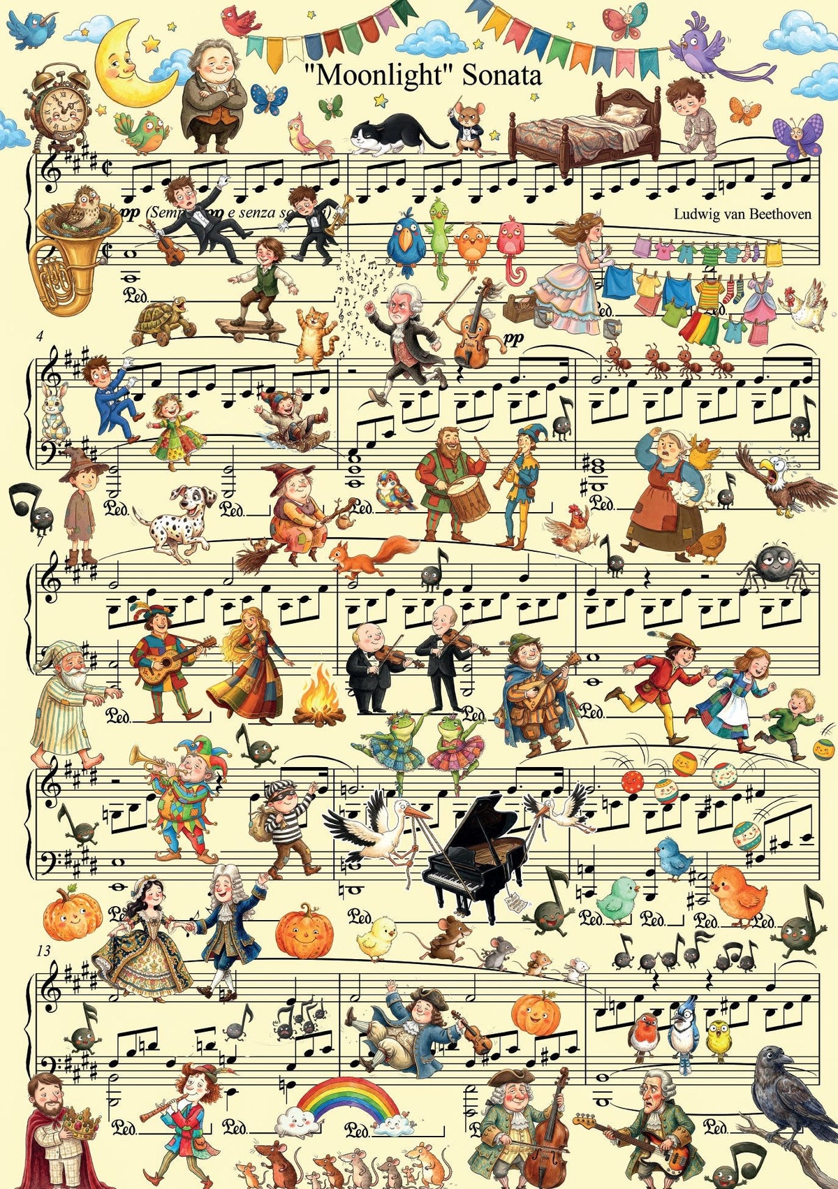Pre-Order - Moonlight Sonata 1000 Piece Jigsaw Puzzle | Magnolia - Jigsaw Puzzles - The Puzzle Center