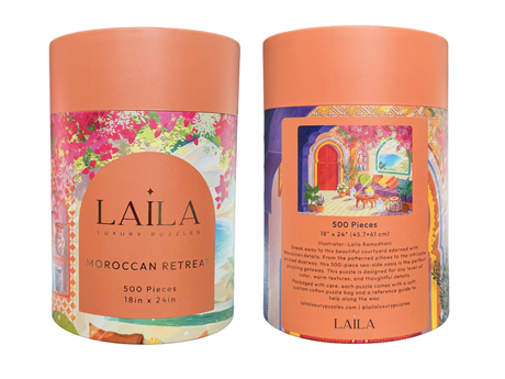Pre - Order - Moroccan Retreat 500 Piece Jigsaw Puzzle | Laila Luxury Puzzles - Jigsaw Puzzles - The Puzzle Center