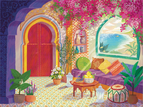 Pre - Order - Moroccan Retreat 500 Piece Jigsaw Puzzle | Laila Luxury Puzzles - Jigsaw Puzzles - The Puzzle Center