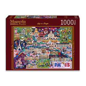 Pre-Order - Paris Map 1000 Piece Jigsaw Puzzle | Magnolia - Jigsaw Puzzles - The Puzzle Center