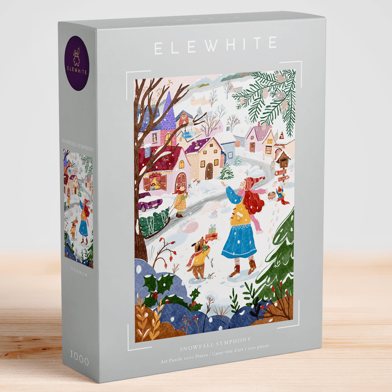 Pre-Order - Snowfall Symphony 1000 Piece Jigsaw Puzzle| Elewhite - Jigsaw Puzzle - The Puzzle Center