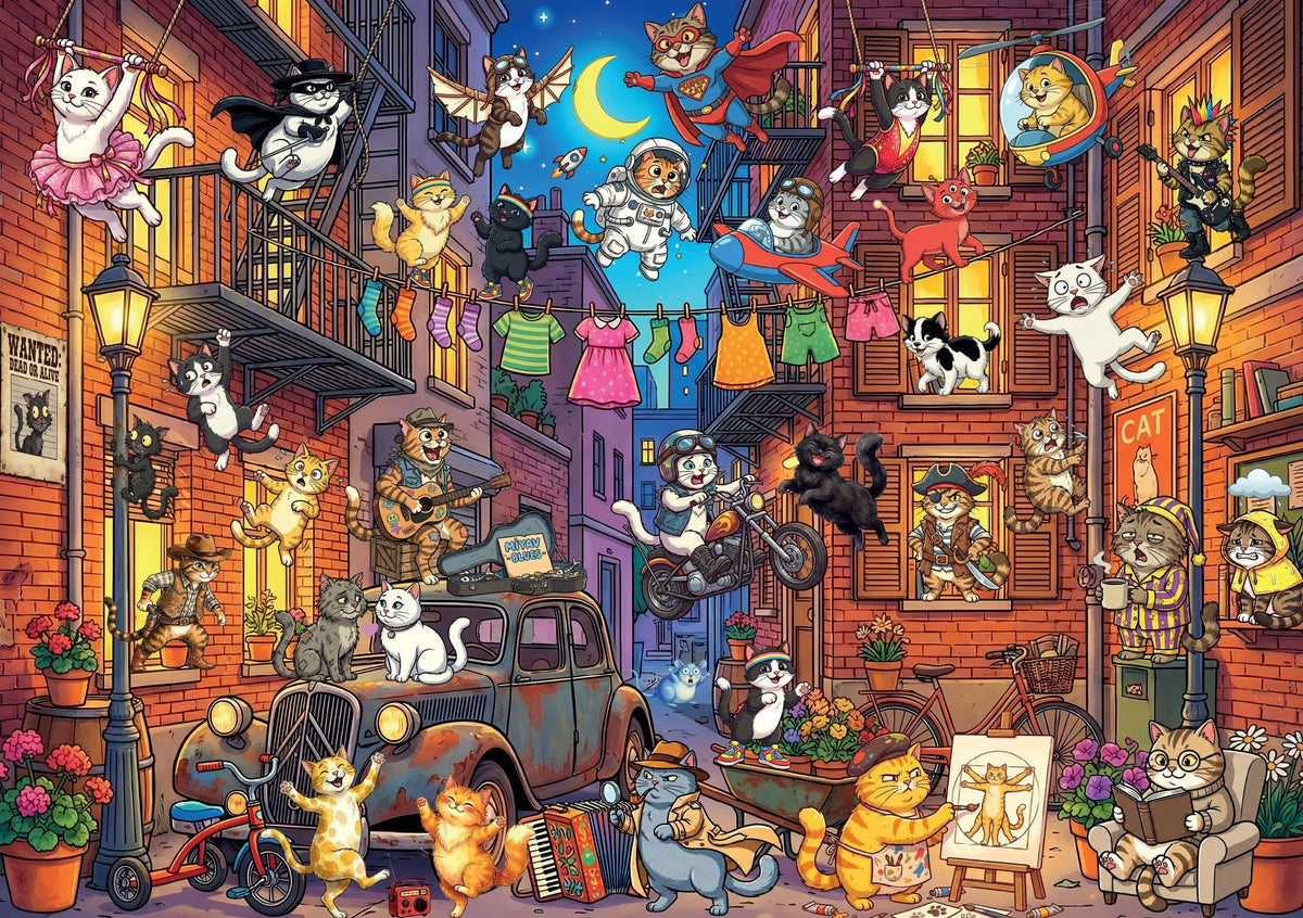 Pre-Order - The Cats Street 1000 Piece Jigsaw Puzzle | Magnolia - Jigsaw Puzzles - The Puzzle Center