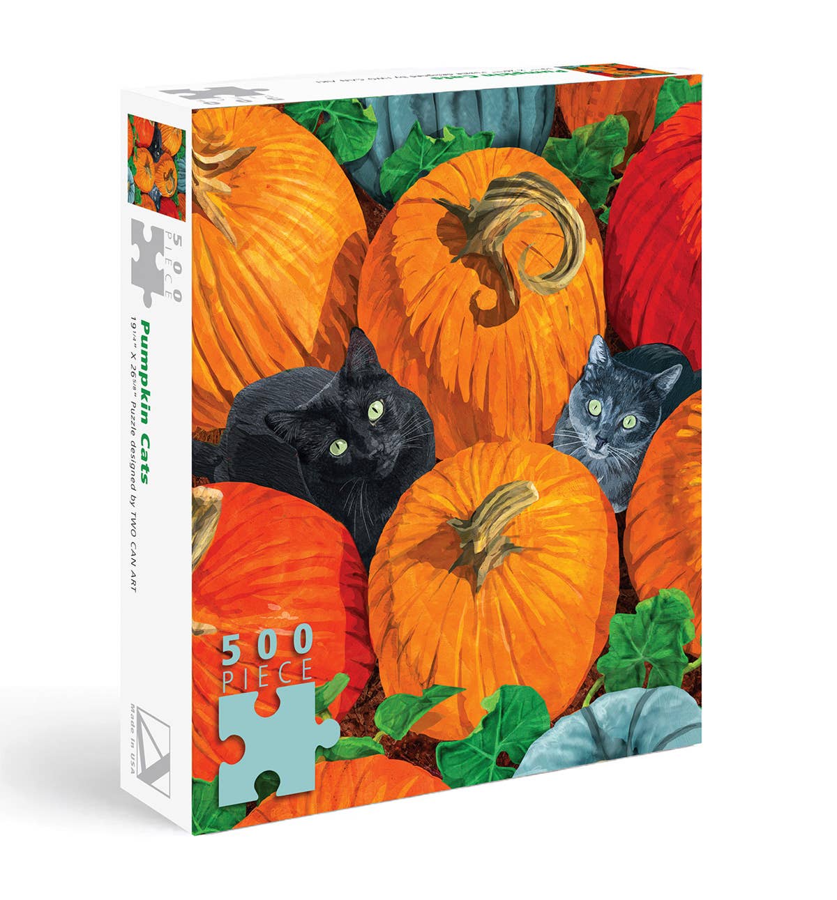Pumpkin Cats 500 Piece Jigsaw Puzzle | Allport Editions - Jigsaw Puzzles - The Puzzle Center