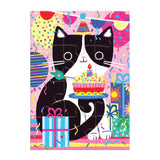 Purr - fect Cat Birthday 12 Piece Greeting Card Puzzle | Mudpuppy - Greeting Card Puzzle - The Puzzle Center