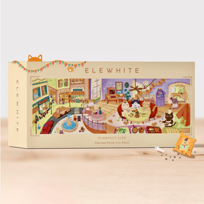 Purrfect Life Art Puzzle 1000 Piece Jigsaw Puzzle | Elewhite - Jigsaw Puzzles - The Puzzle Center