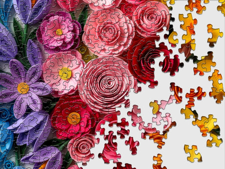 Quilled Flower Garden500 Piece Jigsaw Puzzle | Springbok Puzzles - Jigsaw Puzzles - The Puzzle Center
