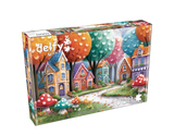 Rainbow Colored Street 1000 Piece Jigsaw Puzzle | Delfy Puzzles - Jigsaw Puzzles - The Puzzle Center