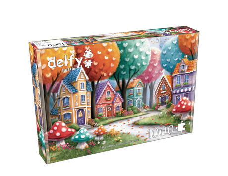Rainbow Colored Street 1000 Piece Jigsaw Puzzle | Delfy Puzzles - Jigsaw Puzzles - The Puzzle Center
