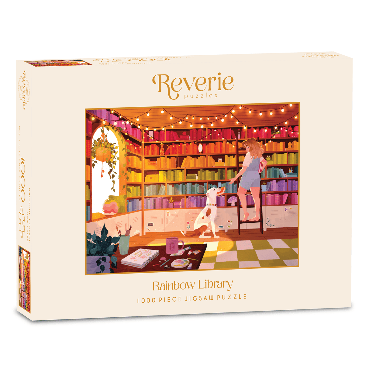 Rainbow Library 1000 Piece Jigsaw Puzzle | Reverie Puzzles - Jigsaw Puzzles - The Puzzle Center