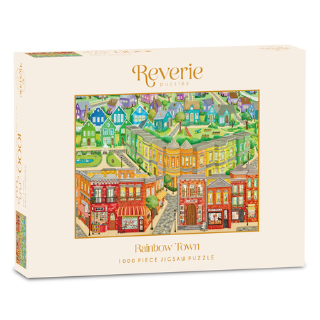 Rainbow Town 1000 Piece Jigsaw Puzzle | Reverie - Jigsaw Puzzles - The Puzzle Center