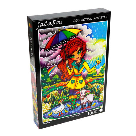 Rainy Day 1000 Piece Jigsaw Puzzle by JaCaRou Puzzles - JaCaRou Puzzles Inc. - Jigsaw Puzzles - The Puzzle Center - 