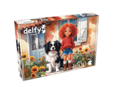 Red Curls And Paws 1000 Piece Jigsaw Puzzle | Delfy Puzzles - Jigsaw Puzzles - The Puzzle Center