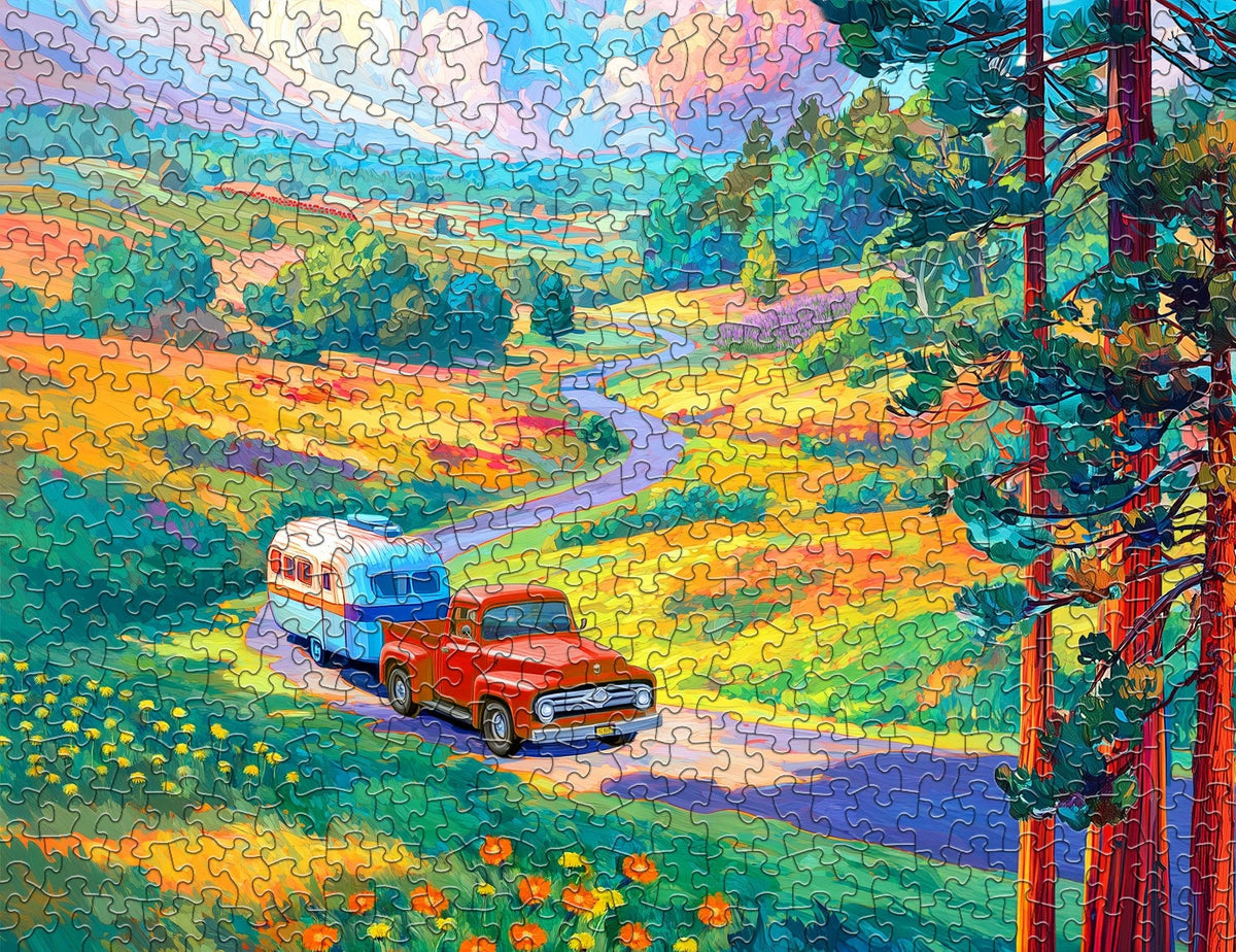 Road Trip 500 Piece Jigsaw Puzzle | Springbok Puzzles - Jigsaw Puzzles - The Puzzle Center