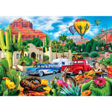 Roadsides of the Southwest Hot Air & Cool Cars 500 Piece Jigsaw Puzzle | Masterpieces - Masterpieces Puzzles - Jigsaw Puzzles - The Puzzle Center