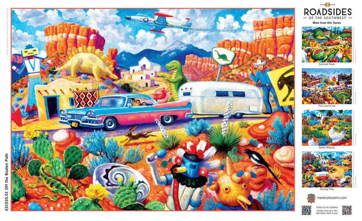 Roadsides of the Southwest - Off the Beaten Path 500 Piece Puzzle by MasterPieces - Masterpieces Puzzles - Jigsaw Puzzles - The Puzzle Center - 