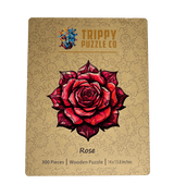 Rose Shaped 300 Piece Wooden Jigsaw Puzzle | Trippy Puzzle Co - Jigsaw Puzzles - The Puzzle Center
