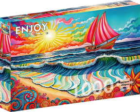 Sailing at Sunrise 1000 Piece Jigsaw Puzzle | Enjoy Puzzles - Jigsaw Puzzles - The Puzzle Center