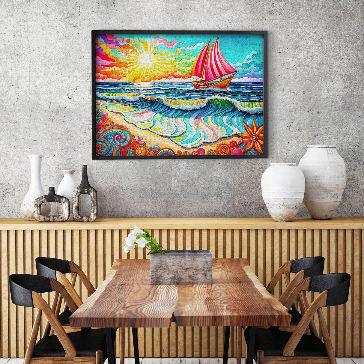 Sailing at Sunrise 1000 Piece Jigsaw Puzzle | Enjoy Puzzles - Jigsaw Puzzles - The Puzzle Center