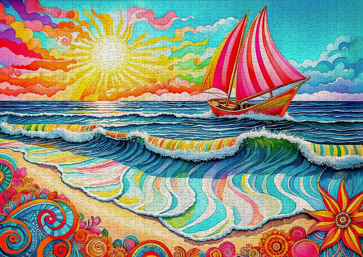 Sailing at Sunrise 1000 Piece Jigsaw Puzzle | Enjoy Puzzles - Jigsaw Puzzles - The Puzzle Center