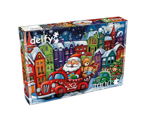 Santa'S Holiday Drive 1000 Piece Jigsaw Puzzle | Delfy - Jigsaw Puzzles - The Puzzle Center