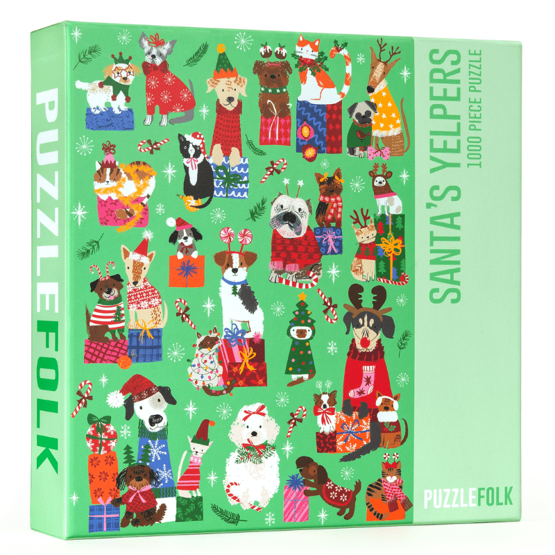 Santa's Yelpers 1000 Piece Jigsaw Puzzle | Puzzlefolk - Jigsaw Puzzle - The Puzzle Center
