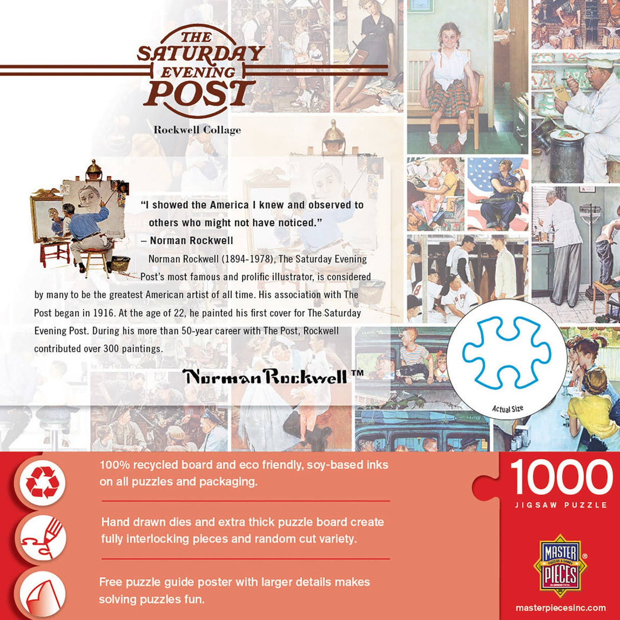 Saturday Evening Post - Rockwell Collage 1000 Piece Puzzle | Masterpieces Puzzles - Masterpieces Puzzles - Jigsaw Puzzles - The Puzzle Center