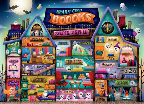 Scary Good Boooks 500 Piece Jigsaw Puzzle | Cobble Hill - Jigsaw Puzzles - The Puzzle Center