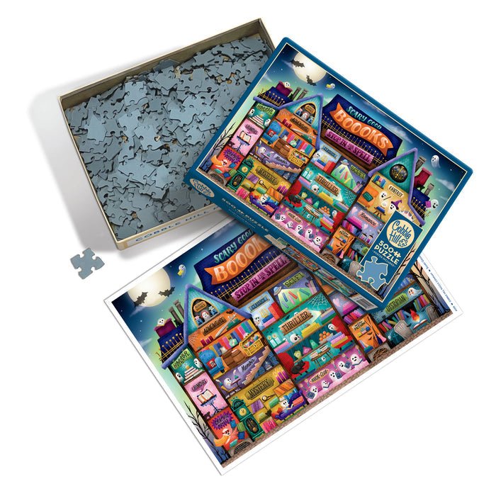 Scary Good Boooks 500 Piece Jigsaw Puzzle | Cobble Hill - Jigsaw Puzzles - The Puzzle Center