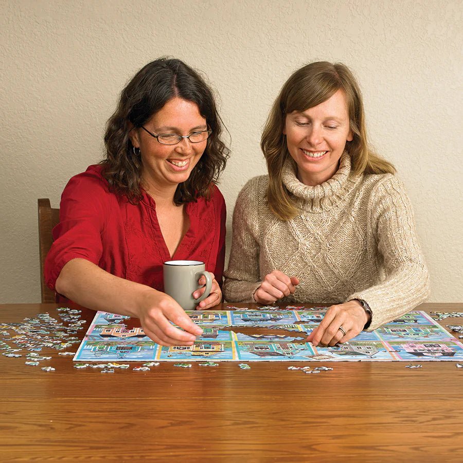 Seaside Shops 1000 Piece Jigsaw Puzzle | Cobble Hill Puzzles - Jigsaw Puzzles - The Puzzle Center