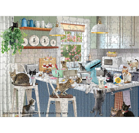 Sloppy Kitten Kitchen 300 Piece Jigsaw Puzzle | Eurographics - Jigsaw Puzzles - The Puzzle Center