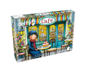 Small Paris Café 1000 Piece Jigsaw Puzzle | Delfy - Jigsaw Puzzles - The Puzzle Center