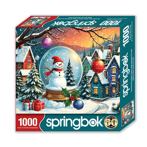 Snowman Snow Globe 1000 Piece Jigsaw Puzzle | Springbok Puzzles - Springbok Puzzles - Jigsaw Puzzles - The Puzzle Center