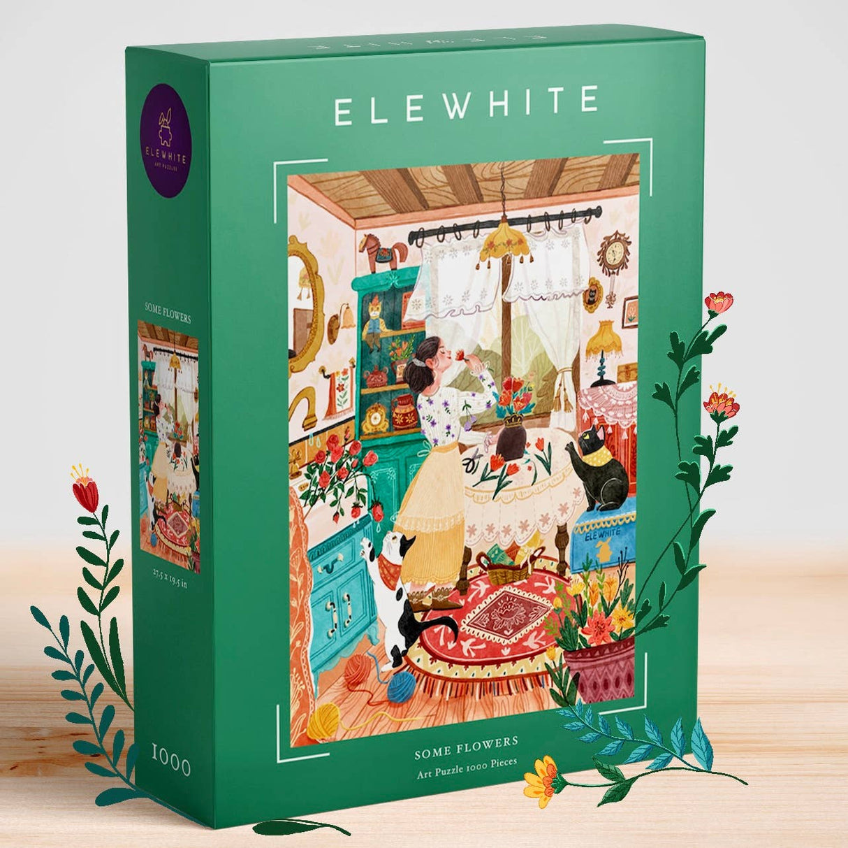 Some Flowers 1000 Piece Jigsaw Puzzle | Elewhite - Jigsaw Puzzles - The Puzzle Center