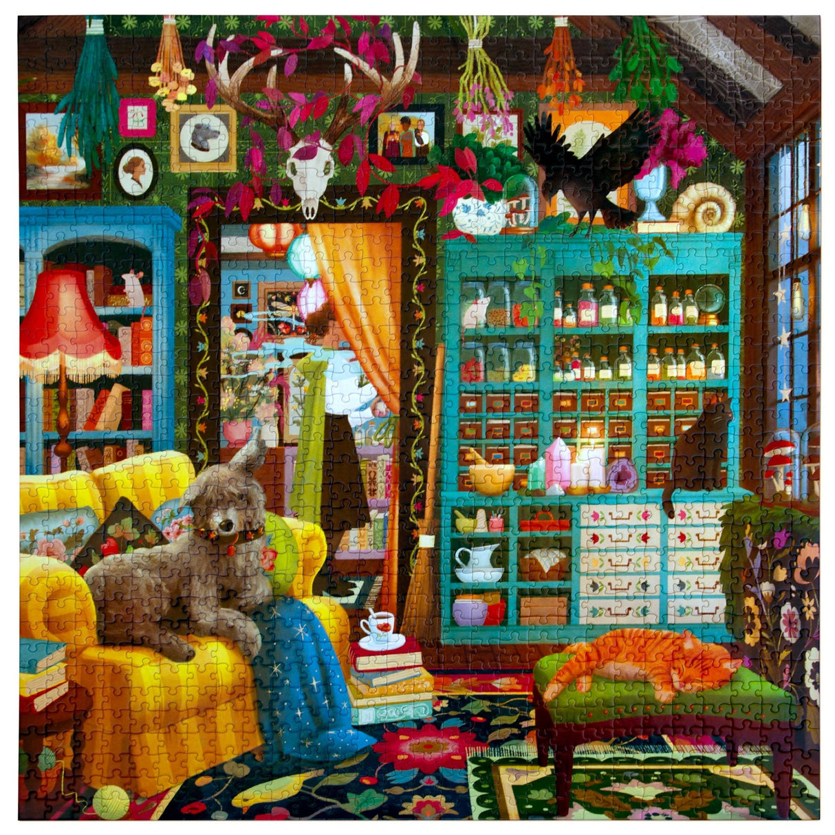 Sorcerer's Den 1000 Piece Jigsaw Puzzle | eeBoo - Jigsaw Puzzles - The Puzzle Center