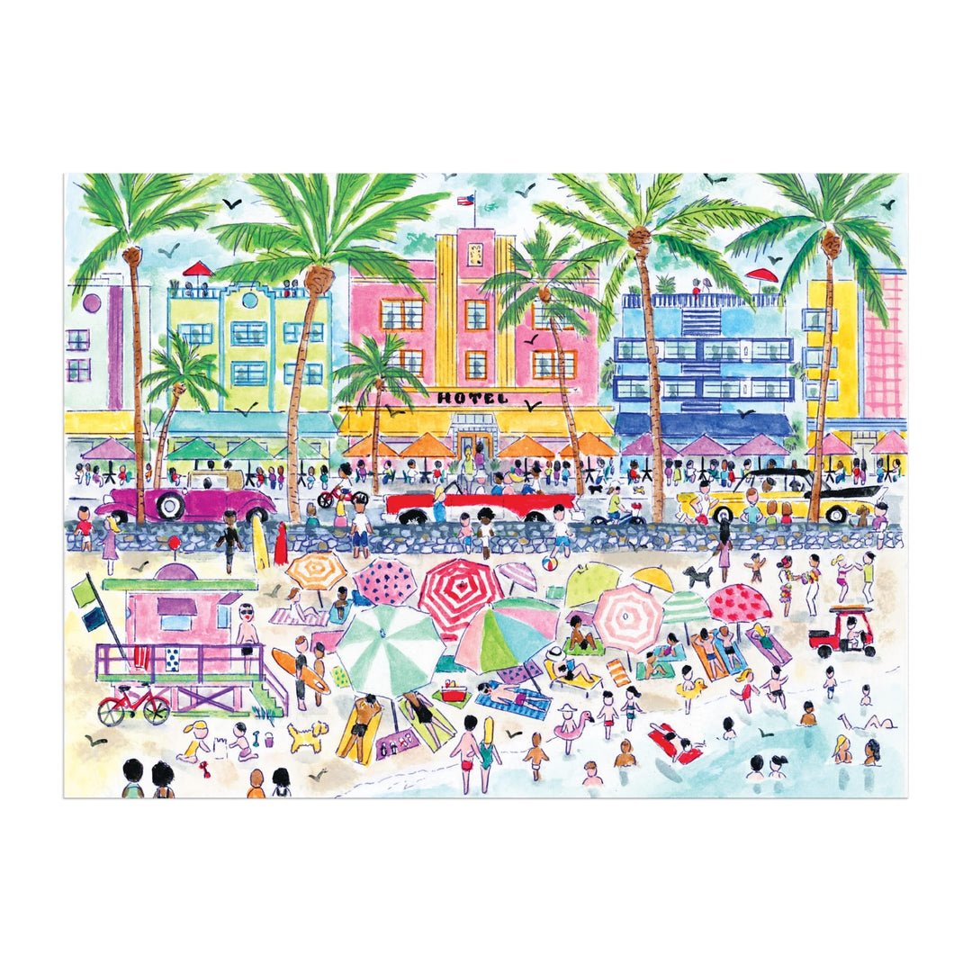 South Beach Miami 1000 Piece Jigsaw Puzzle | Galison - Jigsaw Puzzles - The Puzzle Center