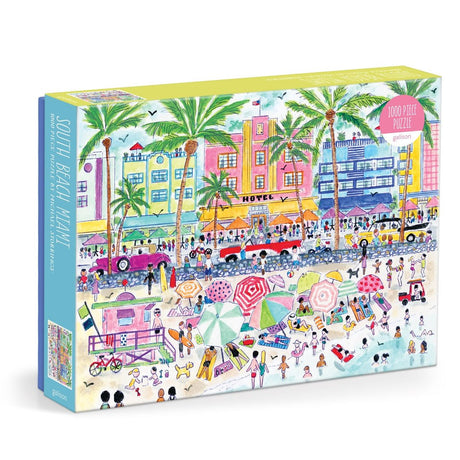 South Beach Miami 1000 Piece Jigsaw Puzzle | Galison - Jigsaw Puzzles - The Puzzle Center