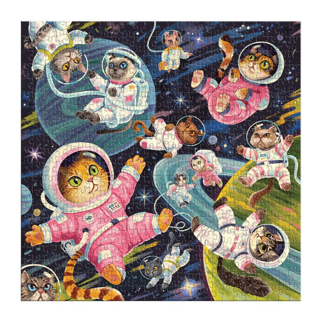 Space Meowdyssey 500 Piece Jigsaw Puzzle | Galison - Jigsaw Puzzles - The Puzzle Center