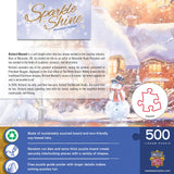 Sparkle & Shine - Snowman Cottage 500 Piece Glitter Jigsaw Puzzle | Masterpieces Puzzles - Jigsaw Puzzles - The Puzzle Center