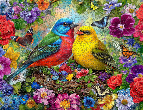 Spring Birds Serenade 500 Piece Jigsaw Puzzle | Springbok Puzzles - Jigsaw Puzzles - The Puzzle Center