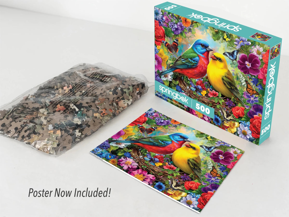 Spring Birds Serenade 500 Piece Jigsaw Puzzle | Springbok Puzzles - Jigsaw Puzzles - The Puzzle Center