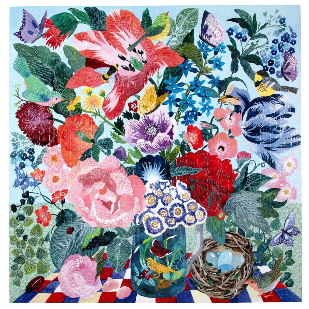 Spring Bouquet 1000 Piece Jigsaw Puzzle | eeBoo - Jigsaw Puzzles - The Puzzle Center